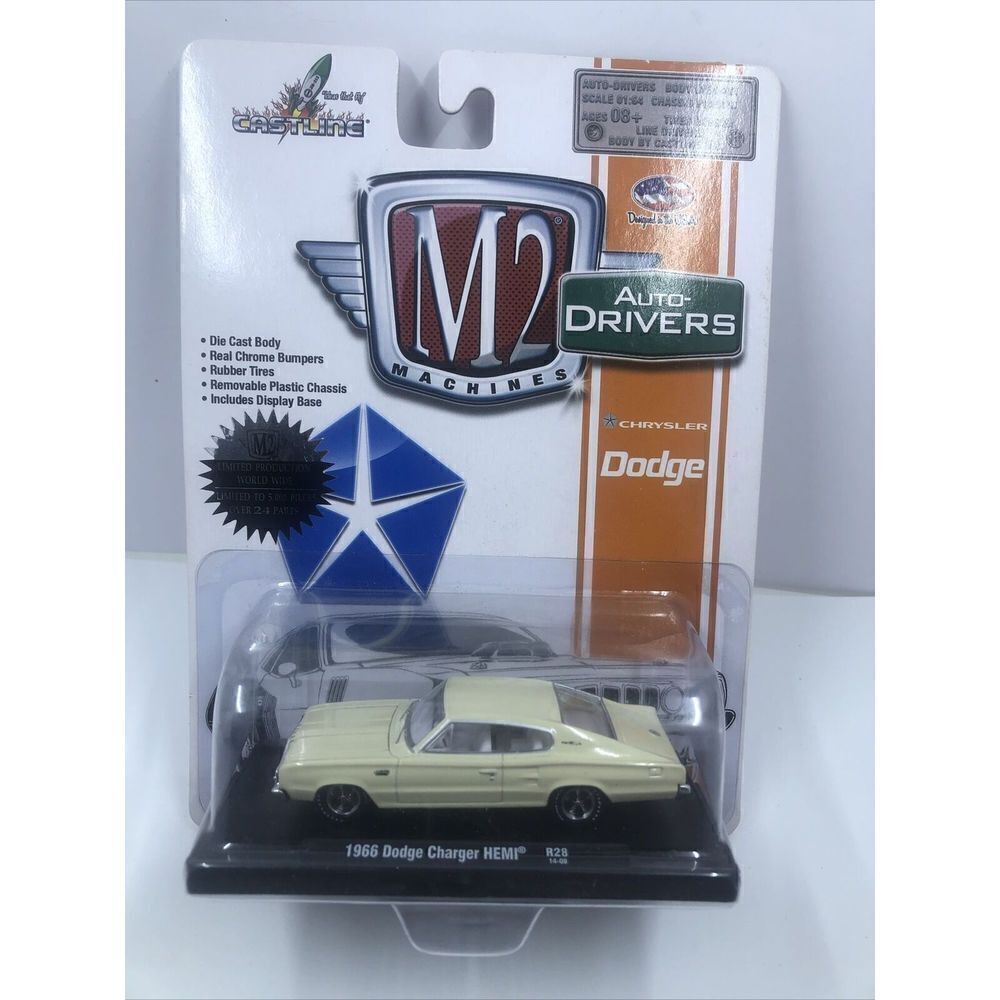 *M2 MACHINES 1966 DODGE CHARGER HEMI BODY DIECAST AUTO-DRIVERS *BRAND NEW & VHTF